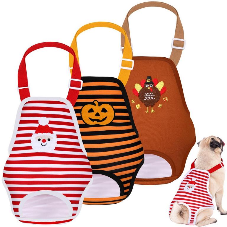 NUANCHU L DOG DIAPER PANTIES 3PK 
