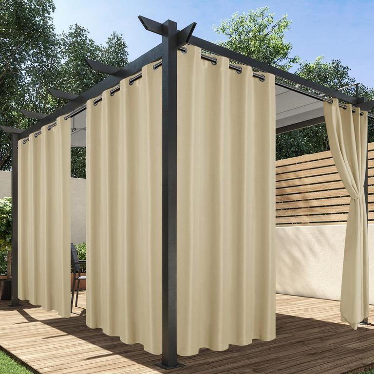 CREAM OUTDOOR CURTAINS
