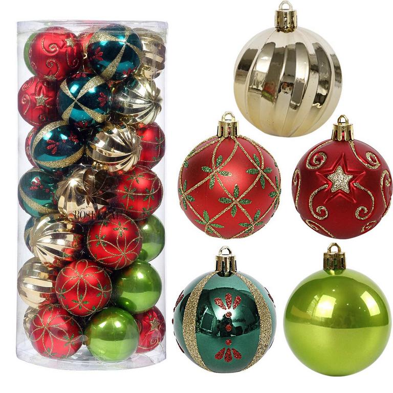 30CT XMAS TREE ORNAMENTS