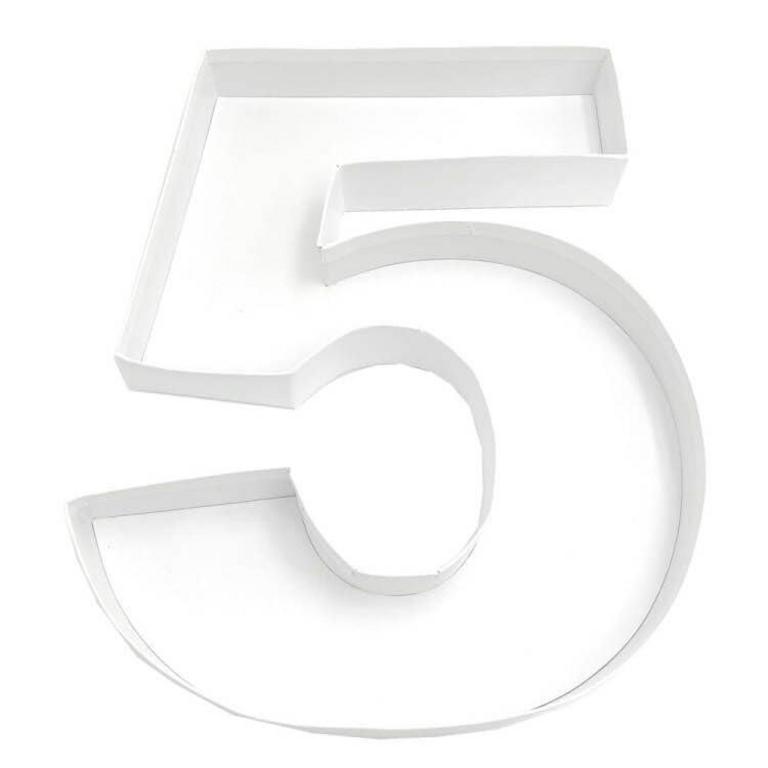CARDBOARD NUMBER TRAY