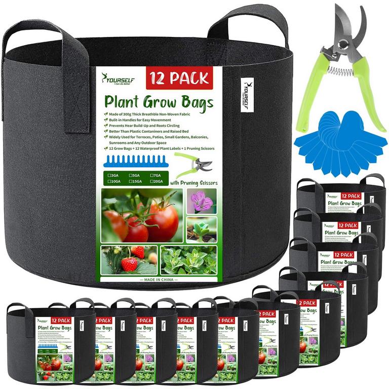 SYOURSELF 10 GAL GROW BAGS 12PK