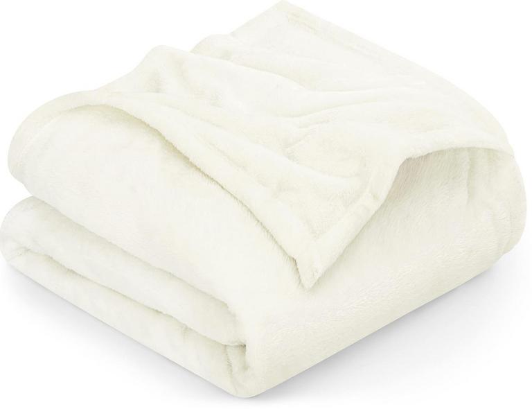 UTOPIA BEDDING IVORY BLANKET