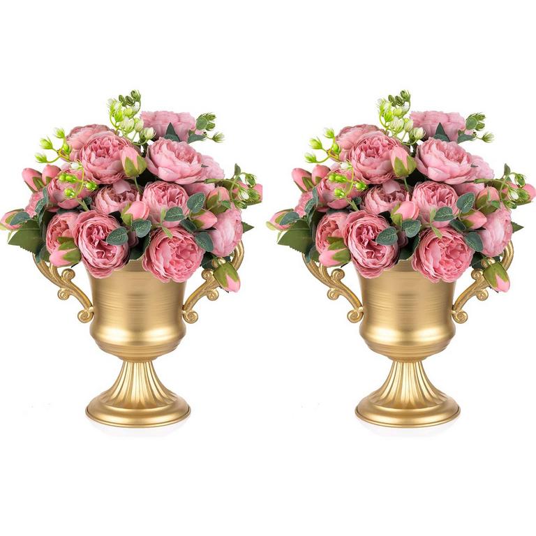GOLD METAL VASE