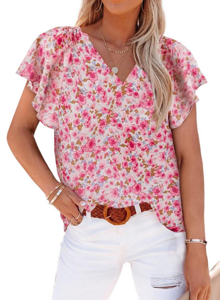 SHEWIN FLORAL BLOUSE S