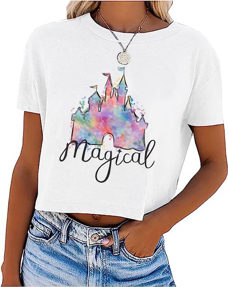 MAGICAL CROP TEE W SZ S