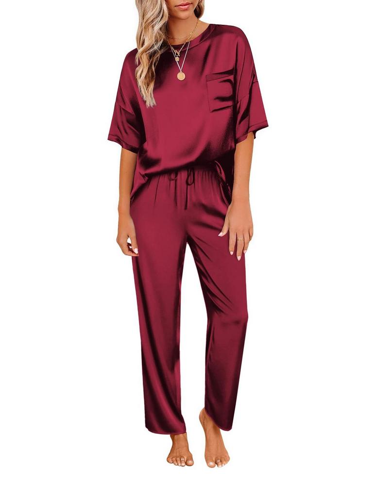EKOUEAR SATIN PJ SET S