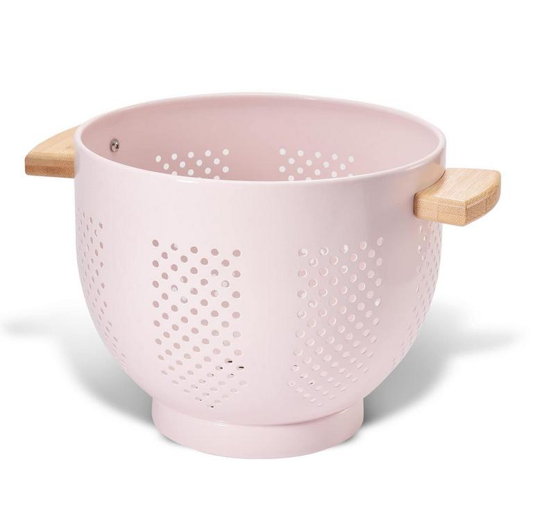 METAL COLANDER WOOD HANDLE