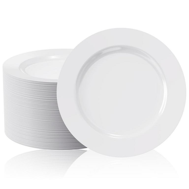 FOCUSLINE 10IN WHITE PLATES 100PK
