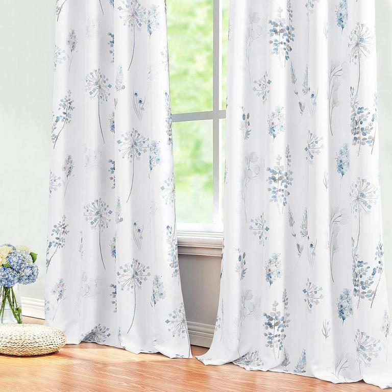 XTMYI 84IN FLORAL CURTAINS