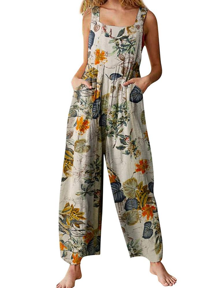 HIMOSYBER FLORAL JUMPSUIT XXL