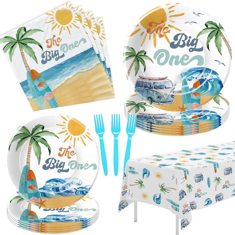 SURF 1ST BIRTHDAY PARTY SET