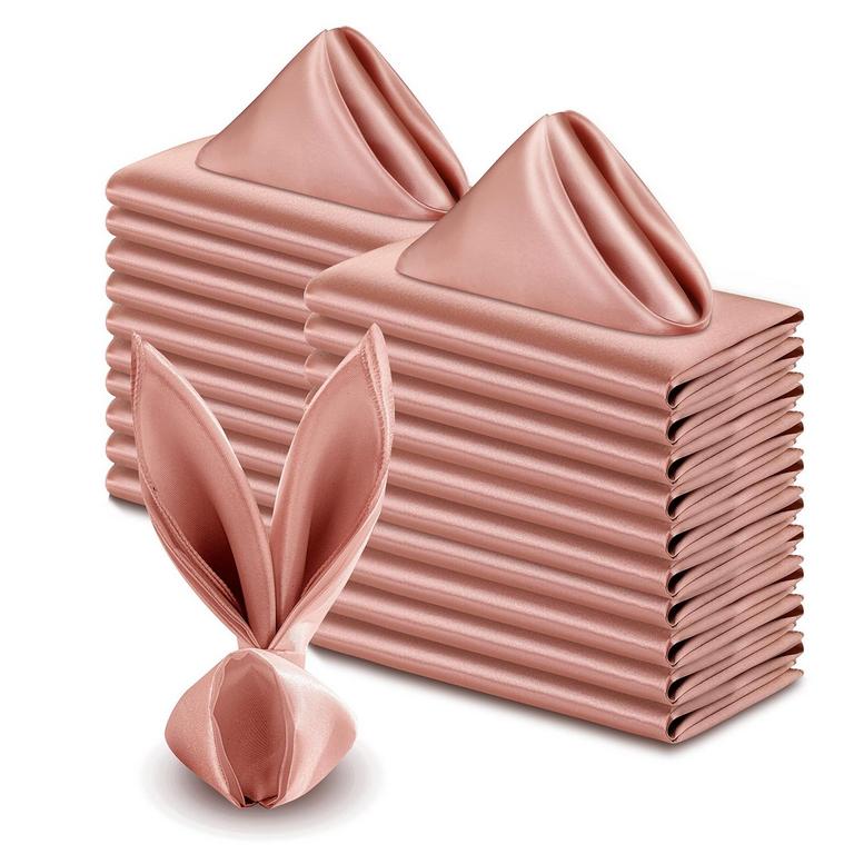 VACVELT ROSE GOLD NAPKINS 50PK
