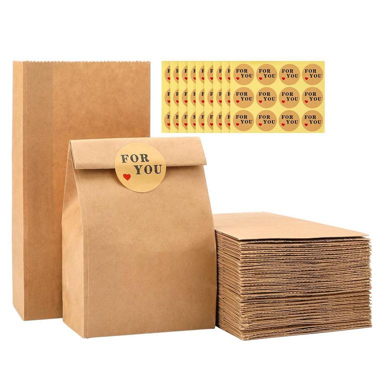 MINI PAPER BAGS BROWN 100PK