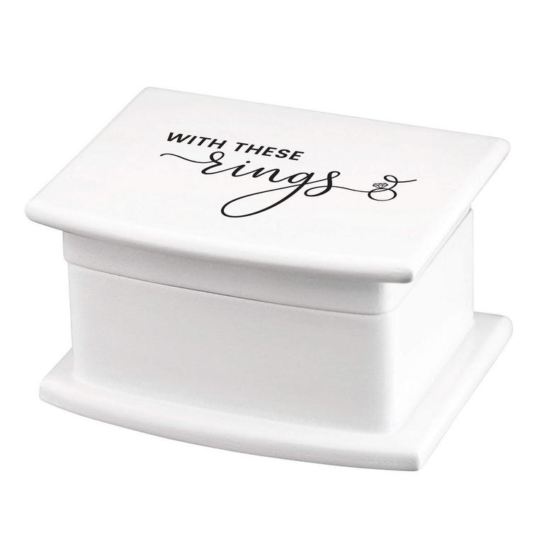 ROSE WHITE RING BOX