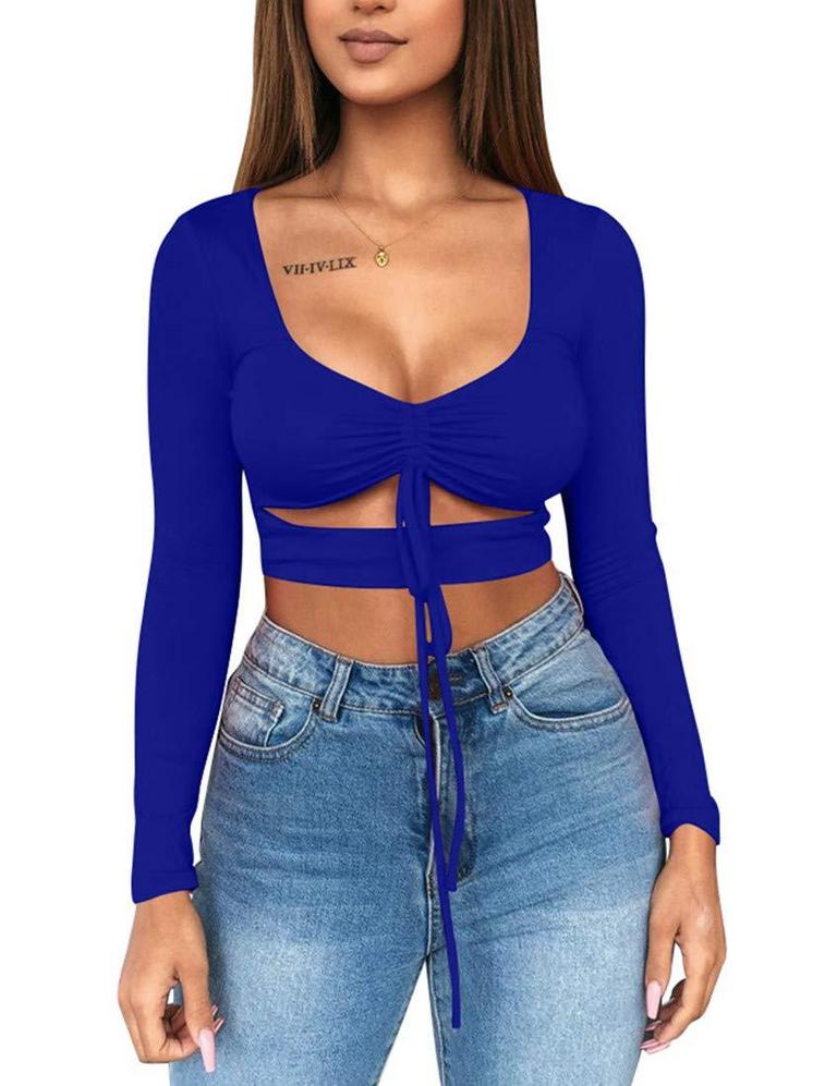MIZOCI SEXY RUCHED TOP S-L