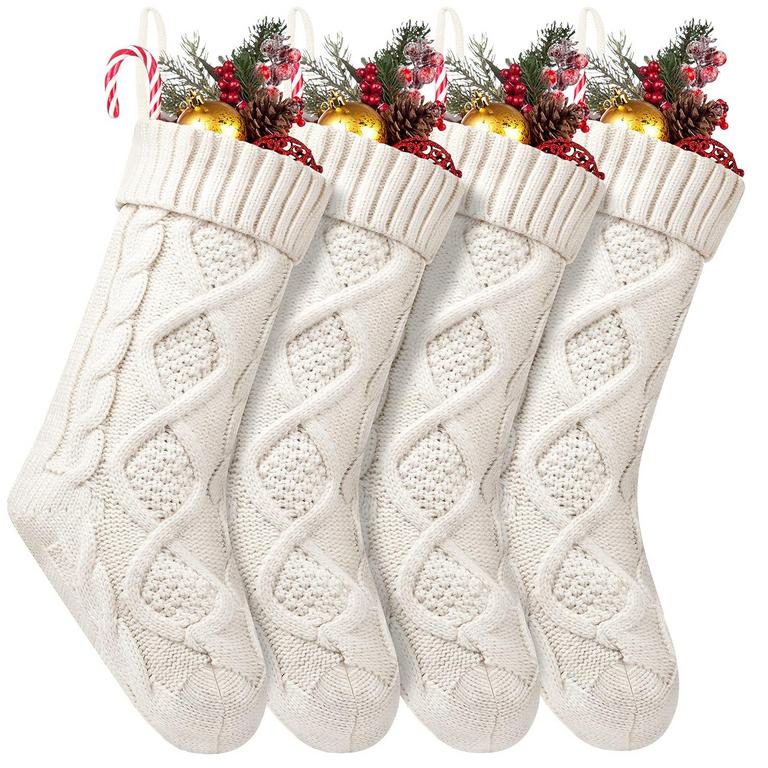 FESCIORY XMAS STOCKINGS 18IN 4PK 