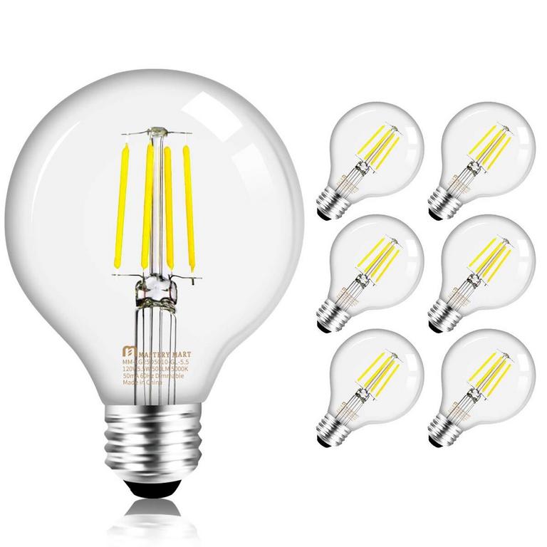 MASTERY MART G25 LED BULBS 6PK 