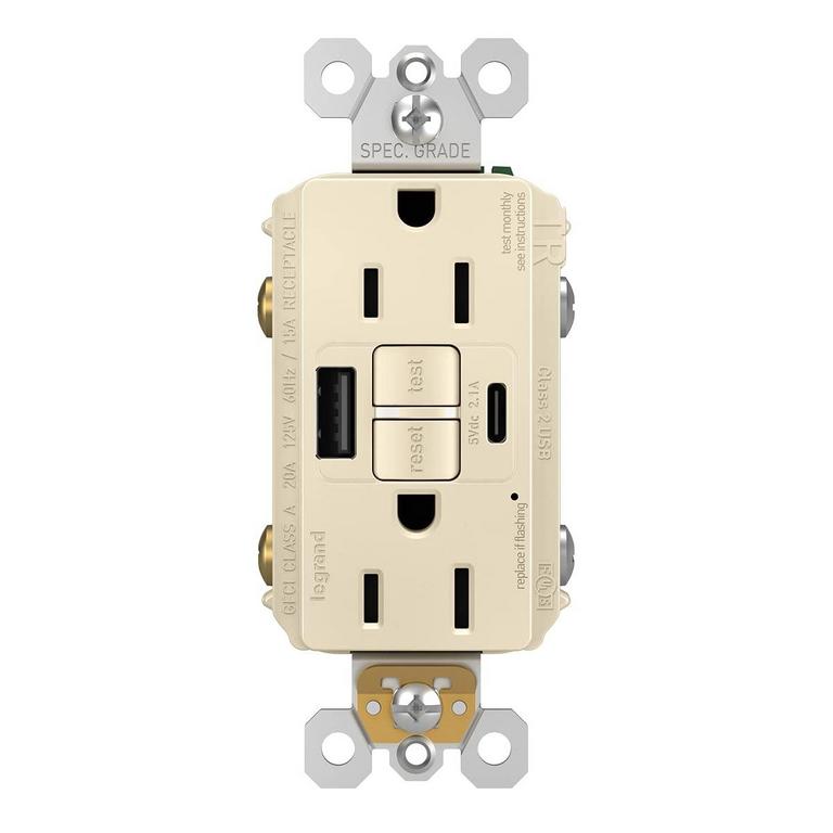 LEGRAND GFCI USB OUTLET