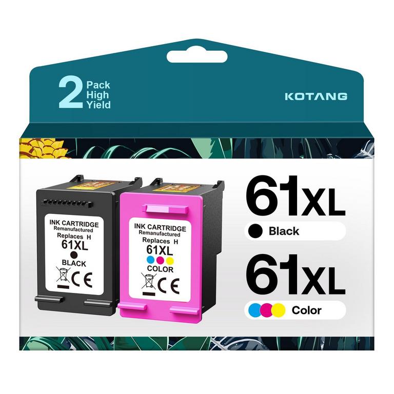 HP 61XL INK CARTRIDGES 2PK