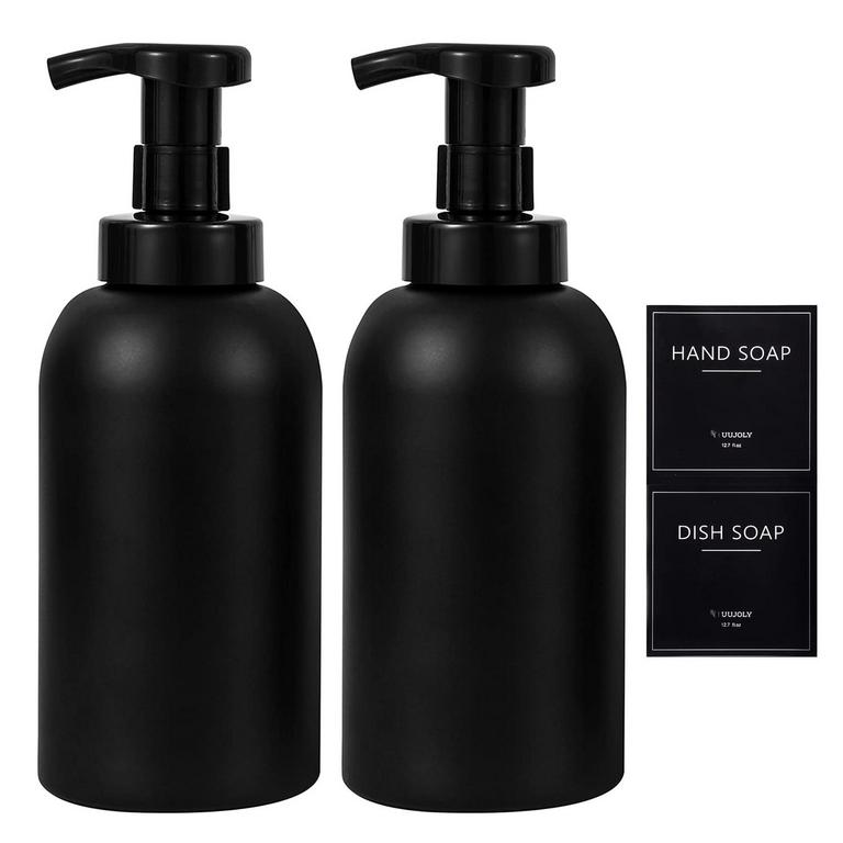 2PK GLASS SOAP DISPENSERS
