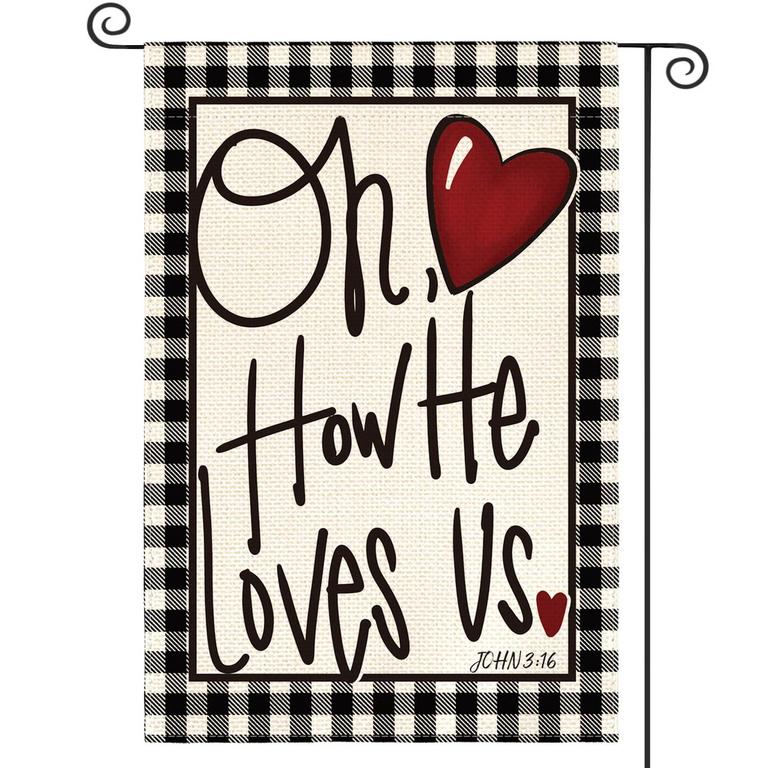 AVOIN VALENTINE GARDEN FLAG