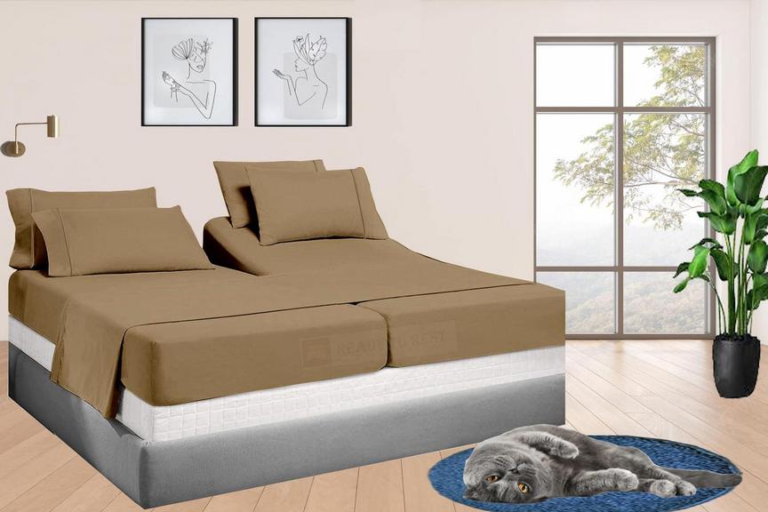 SPLIT CAL KING SHEETS SET 5PC