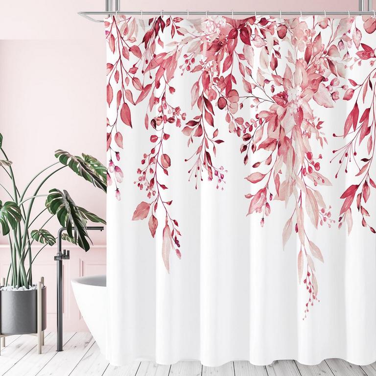 GIBELLE PINK SHOWER CURTAIN 72"X72"