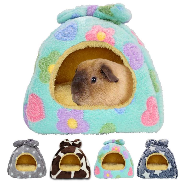 SMALL GREEN FLOWER PIG BED