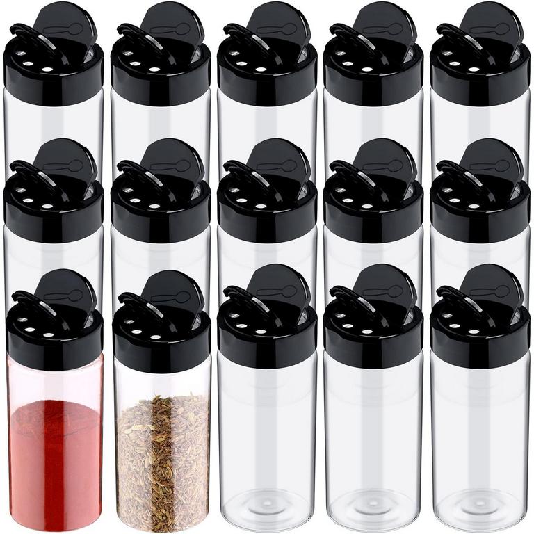 40PK PLASTIC SPICE JARS