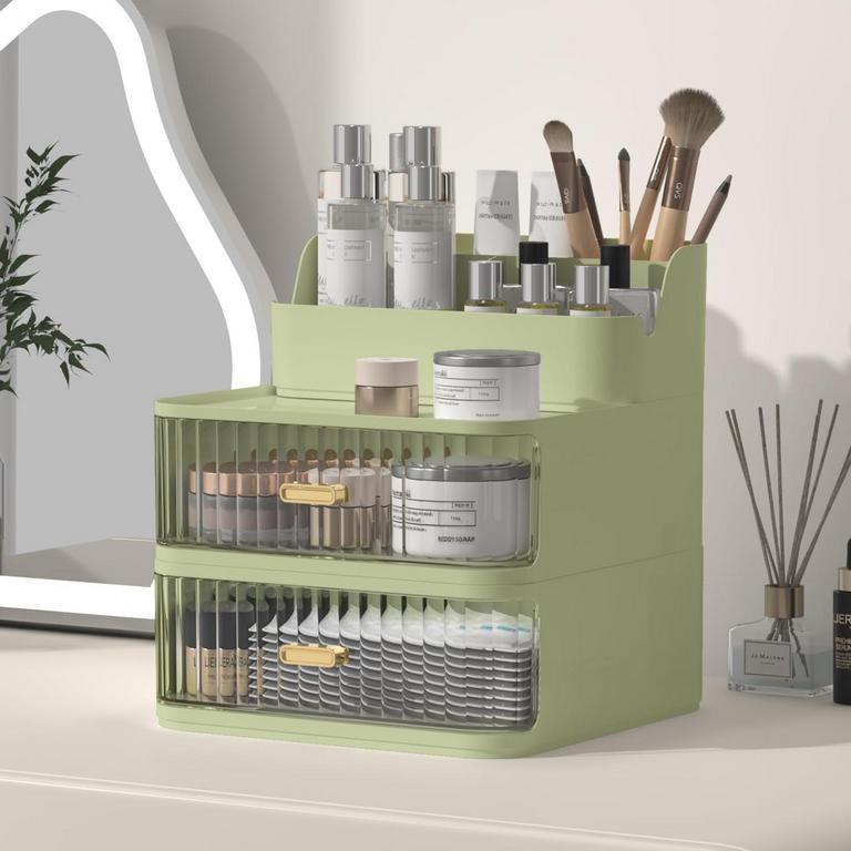 GREEN MAKEUP ORGANIZER