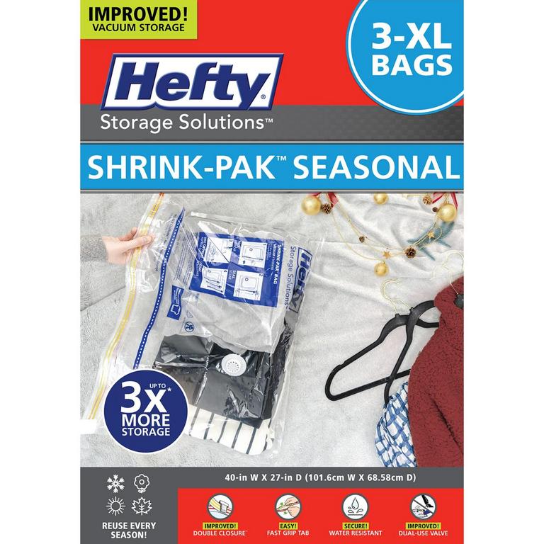 HEFTY VACUUM STORAGE BAGS