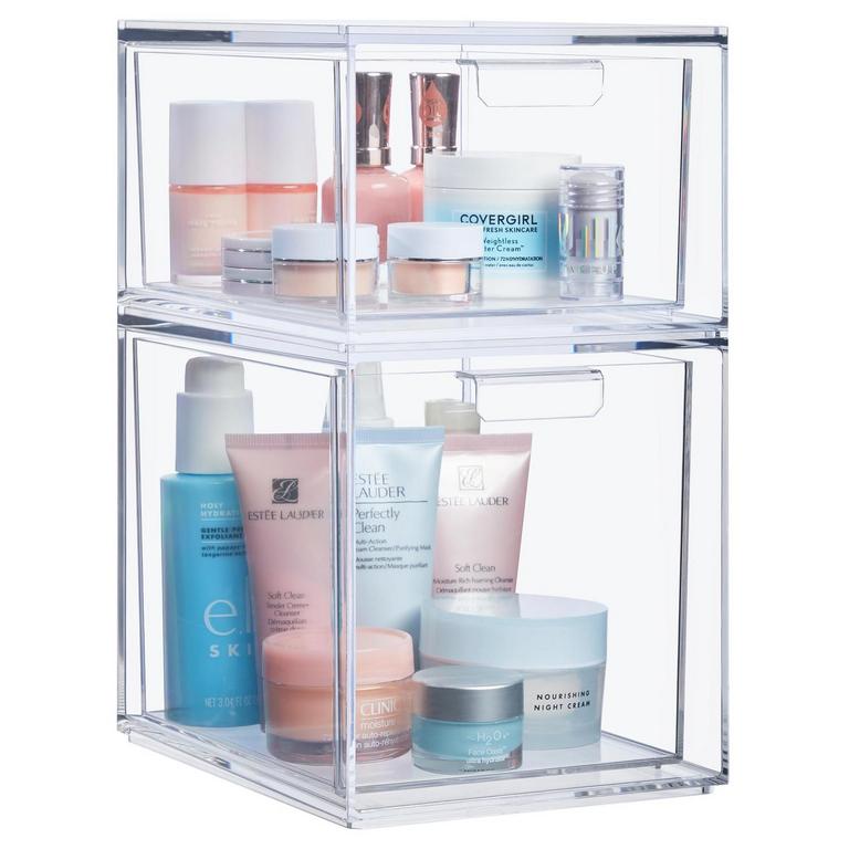 STORI CLEAR BIN ORGANIZER 2PC SET 