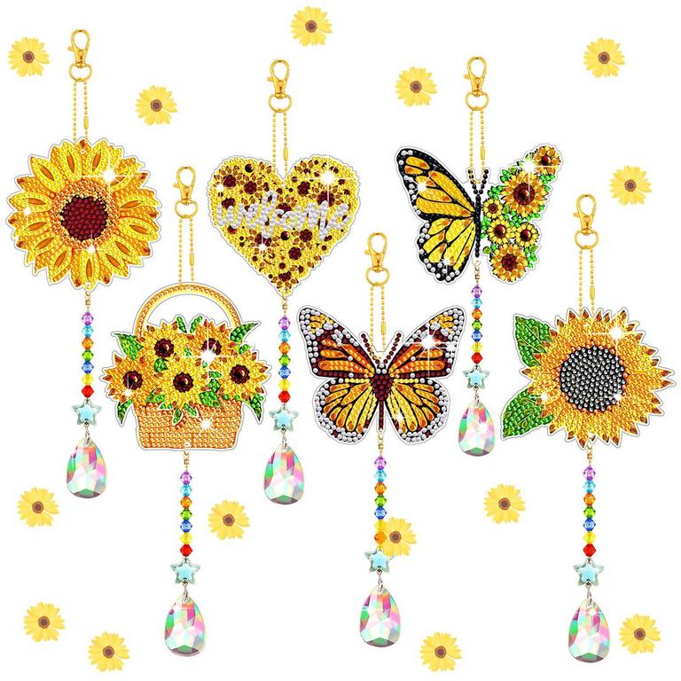 TRADDER DIAMOND WIND CHIME ART KITS 6PC