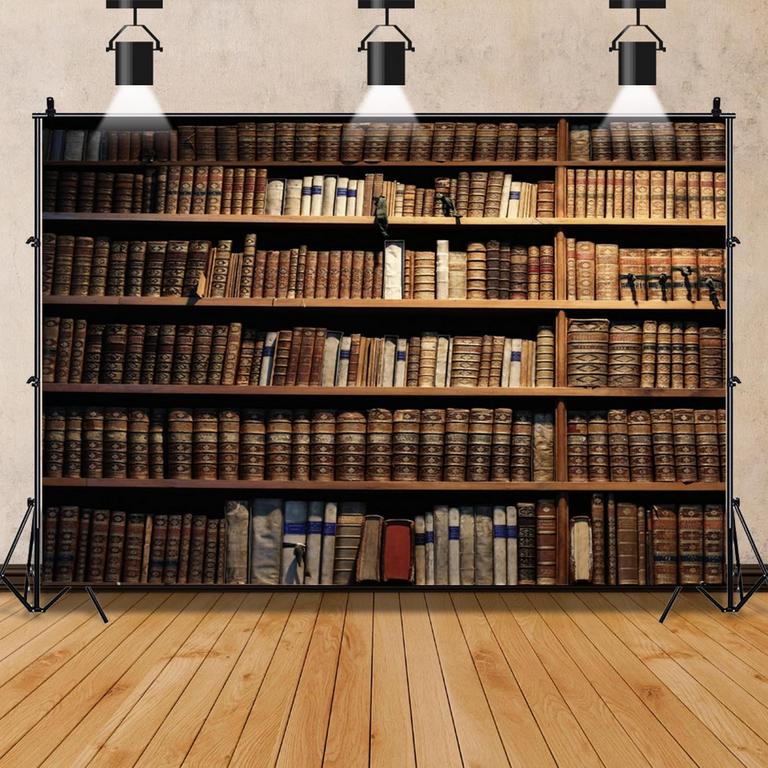 VINTAGE BOOKSHELF BACKDROP