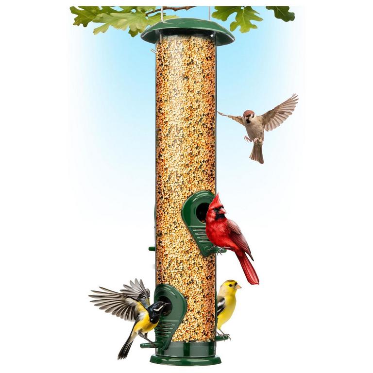 GRAY BUNNY METAL BIRD FEEDER