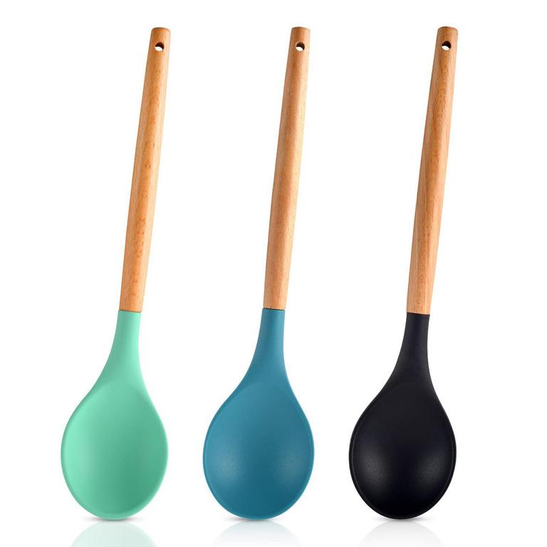 3PC LARGE SILICONE SPOONS