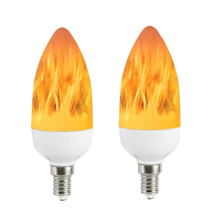 2PK QLEE LED FLAME BULBS
