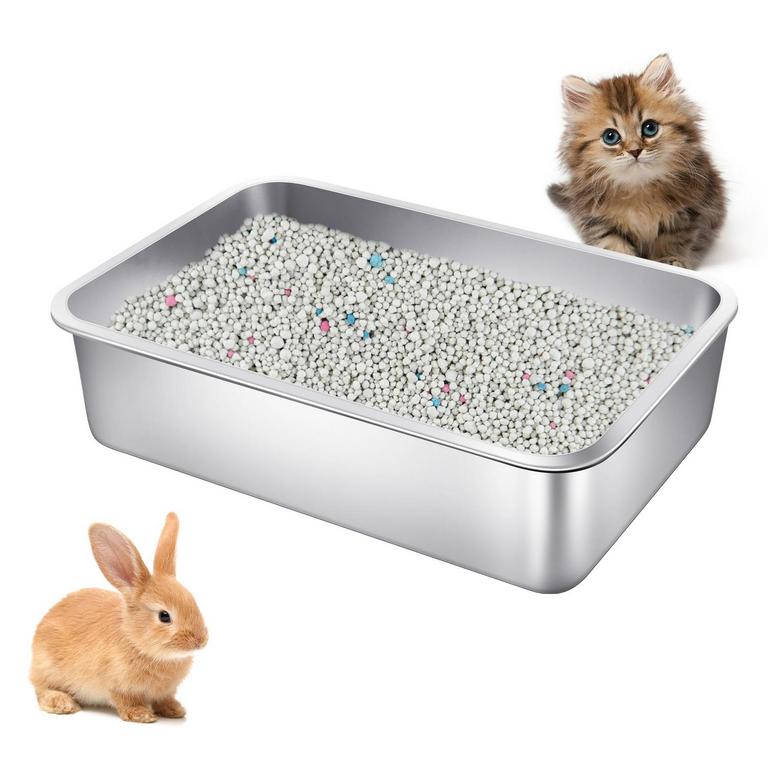 STAINLESS STEEL CAT LITTER BOX