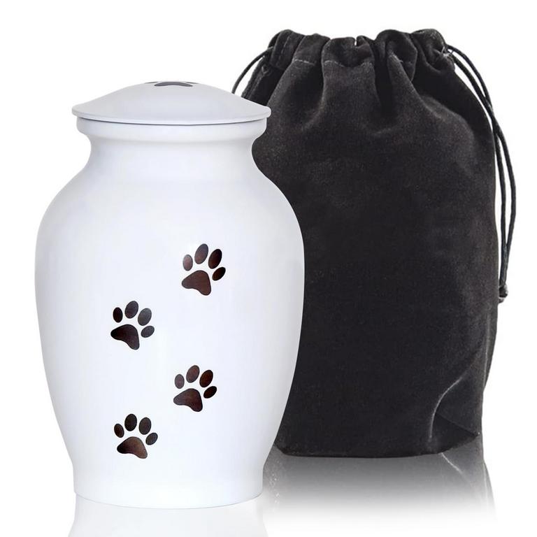PET URN WITH PAW PRINT
