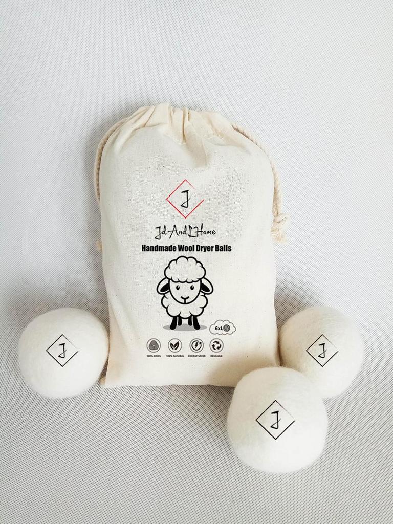 JD&L HOME WOOL DRYER BALLS 6PK