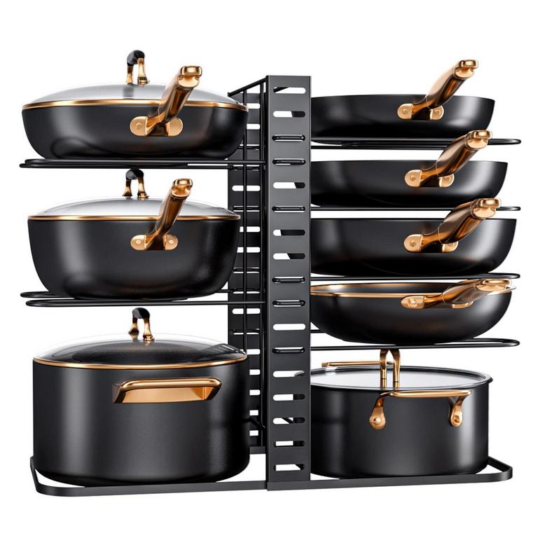 MUDEELA 8-TIER POT RACK