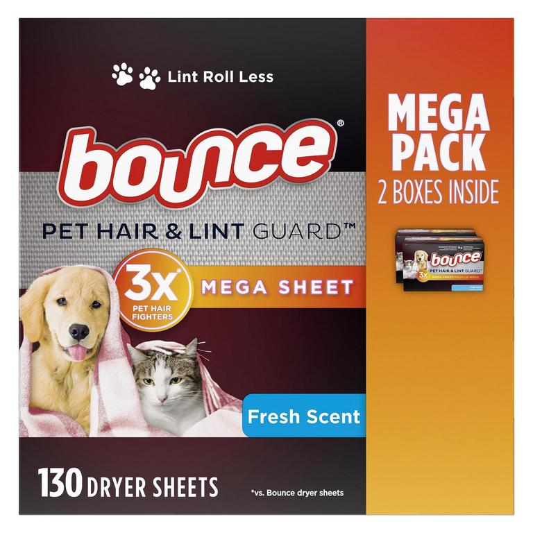 BOUNCE PET HAIR DRYER SHEETS