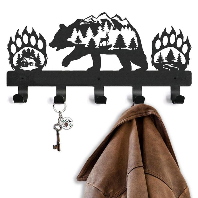 BEAR COAT HOOK DECOR