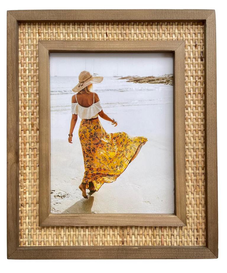 RATTAN WOOD PICTURE FRAME