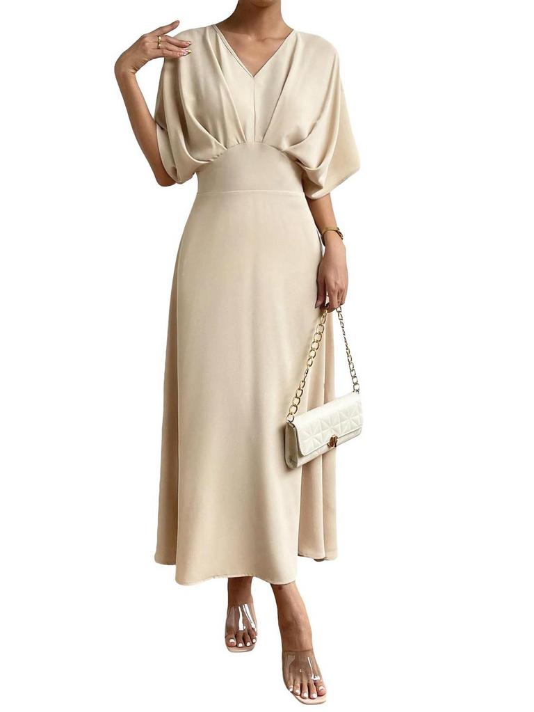 FLOERNS L VNECK DRESS