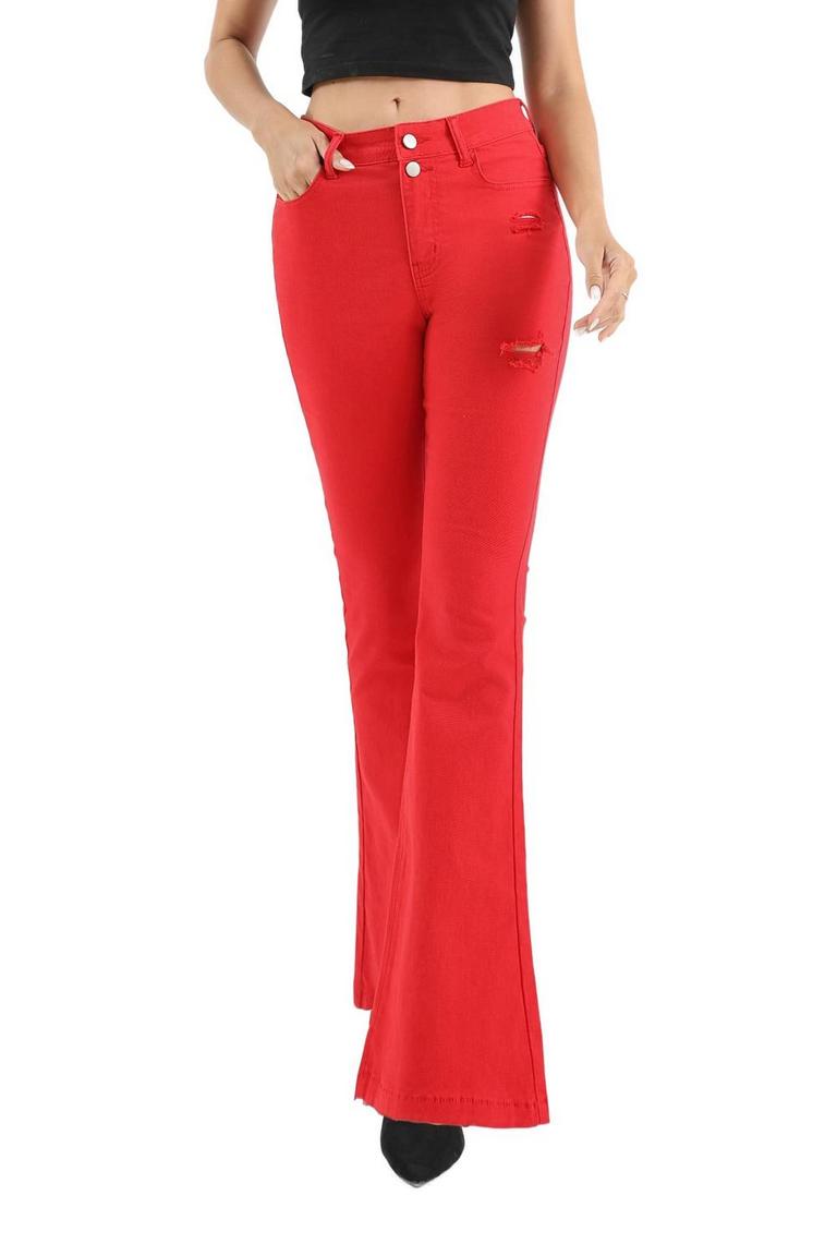 S HIGH WAIST FLARE JEANS