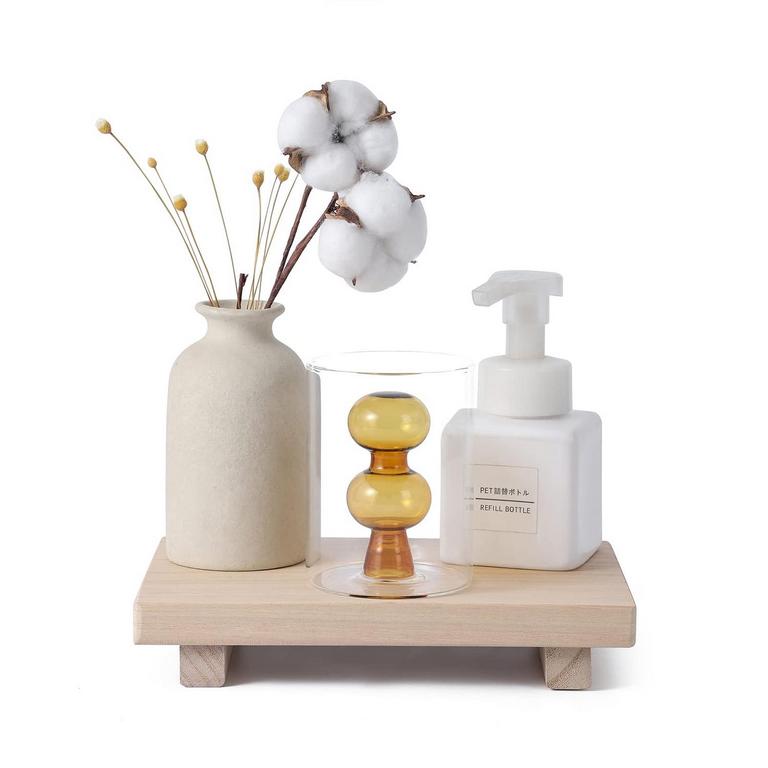 WOODEN BATHROOM TRAY