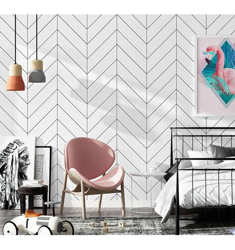 HERRINGBONE WALLPAPER