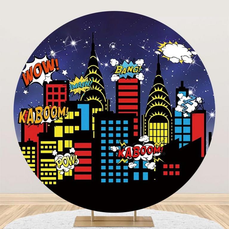 RENAISS SUPERHERO BACKDROP