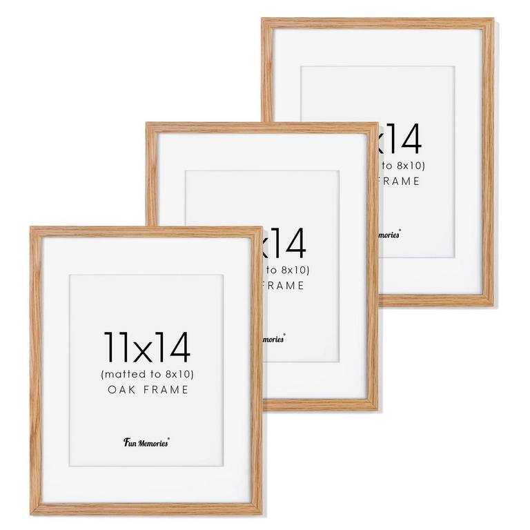 OAK 11X14 PICTURE FRAMES